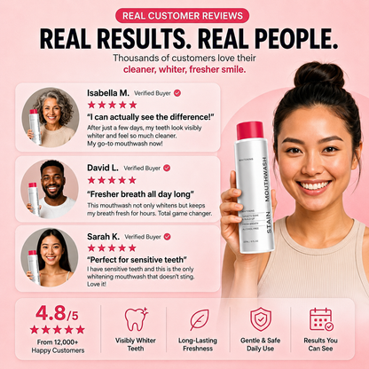 Stain Whitening Mouthwash - 30 Second Mouth Detox