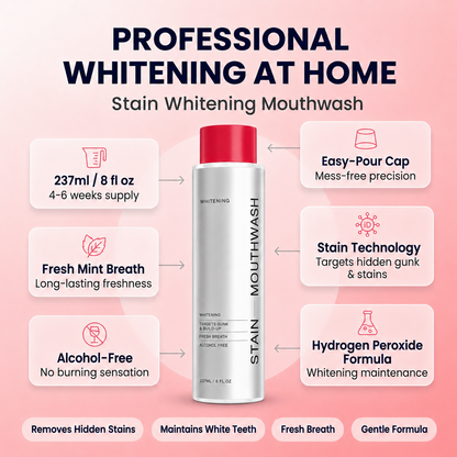 Stain Whitening Mouthwash - 30 Second Mouth Detox