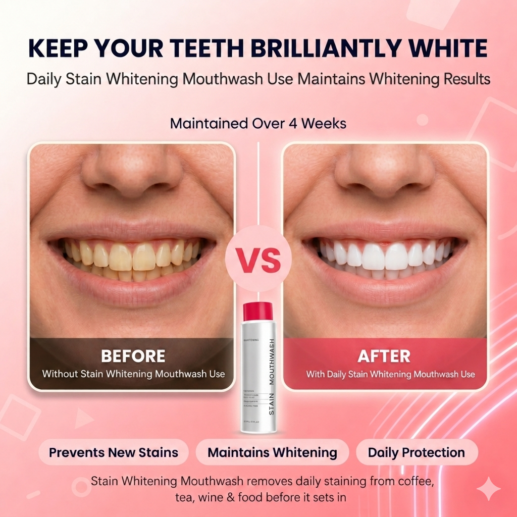 Stain Whitening Mouthwash - 30 Second Mouth Detox