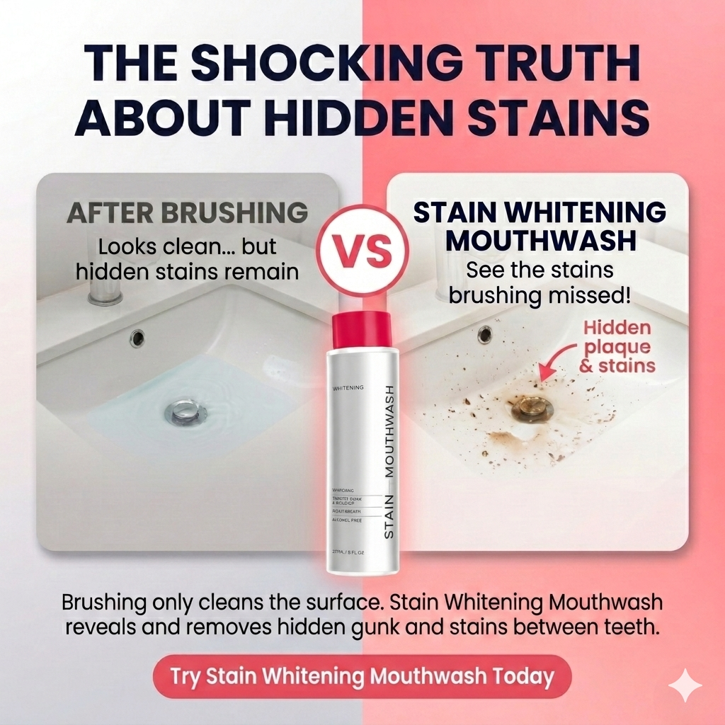 Stain Whitening Mouthwash - 30 Second Mouth Detox
