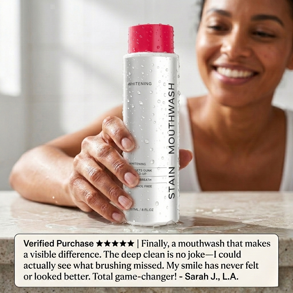 Stain Whitening Mouthwash - 30 Second Mouth Detox